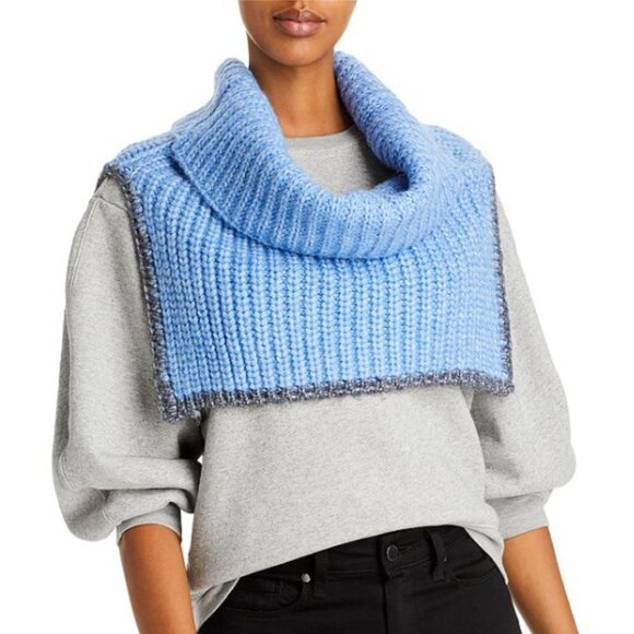 Echo Handknit Snood Blue - Picture 1 of 5